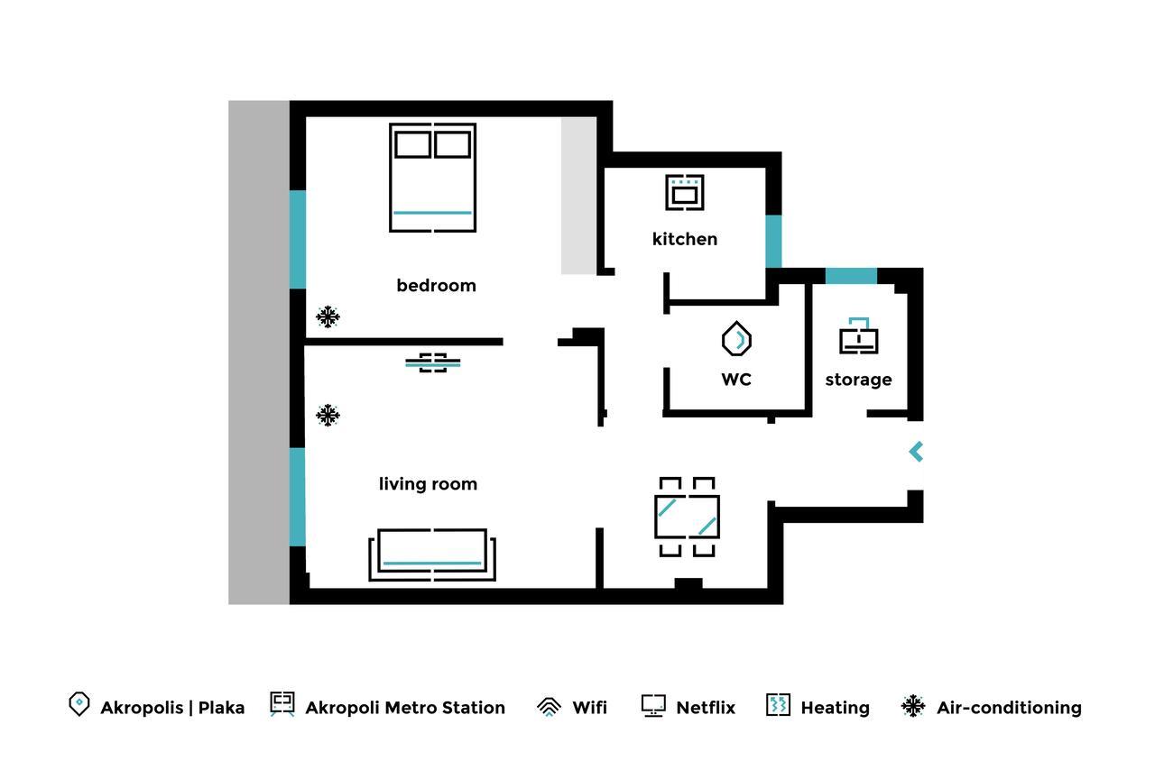 אתונה Acropolis Heart 1Bd Apartment In Plaka By Upstreet מראה חיצוני תמונה